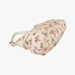 Pre-owned Fendi Chef Perforated Charm Zucca Print Multicolour Canvas × Leather 8BR448 shoulderbag | stylenewstar