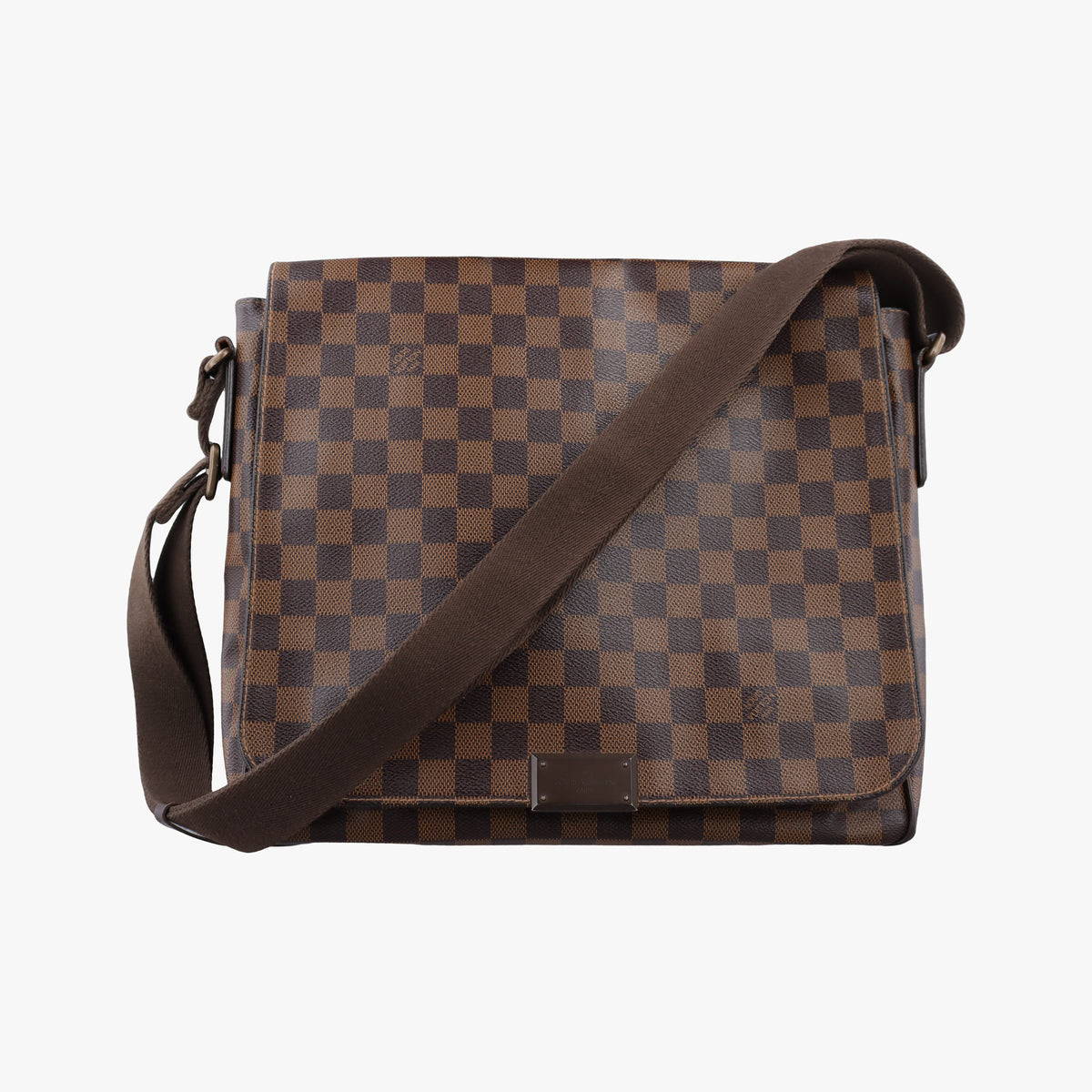 Pre-owned Louis Vuitton DISTRICT MM EBENE Damier Canvas N41212 shoulderbag | stylenewstar