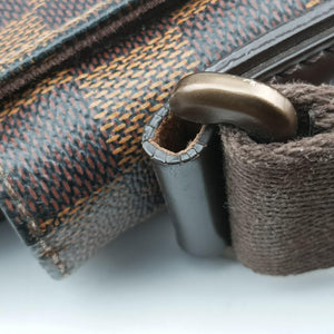 Pre-owned Louis Vuitton DISTRICT MM EBENE Damier Canvas N41212 shoulderbag | stylenewstar