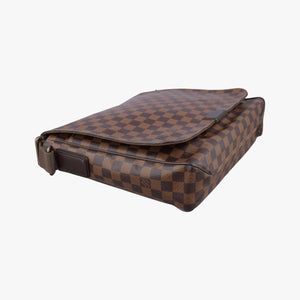 Pre-owned Louis Vuitton DISTRICT MM EBENE Damier Canvas N41212 shoulderbag | stylenewstar