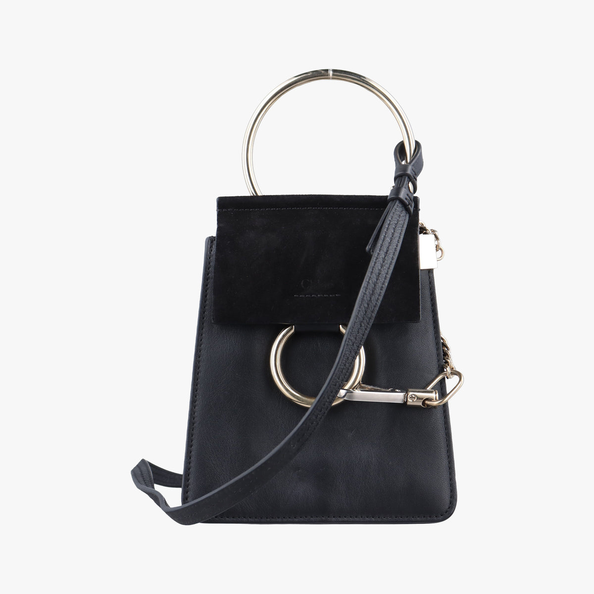 Pre-owned Chloe FAYE Black Leather × suede  backpack/rucksack | stylenewstar