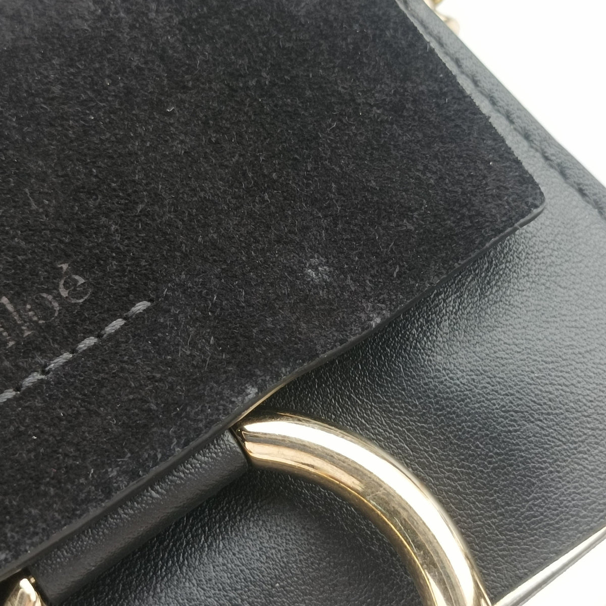 Pre-owned Chloe FAYE Black Leather × suede  backpack/rucksack | stylenewstar