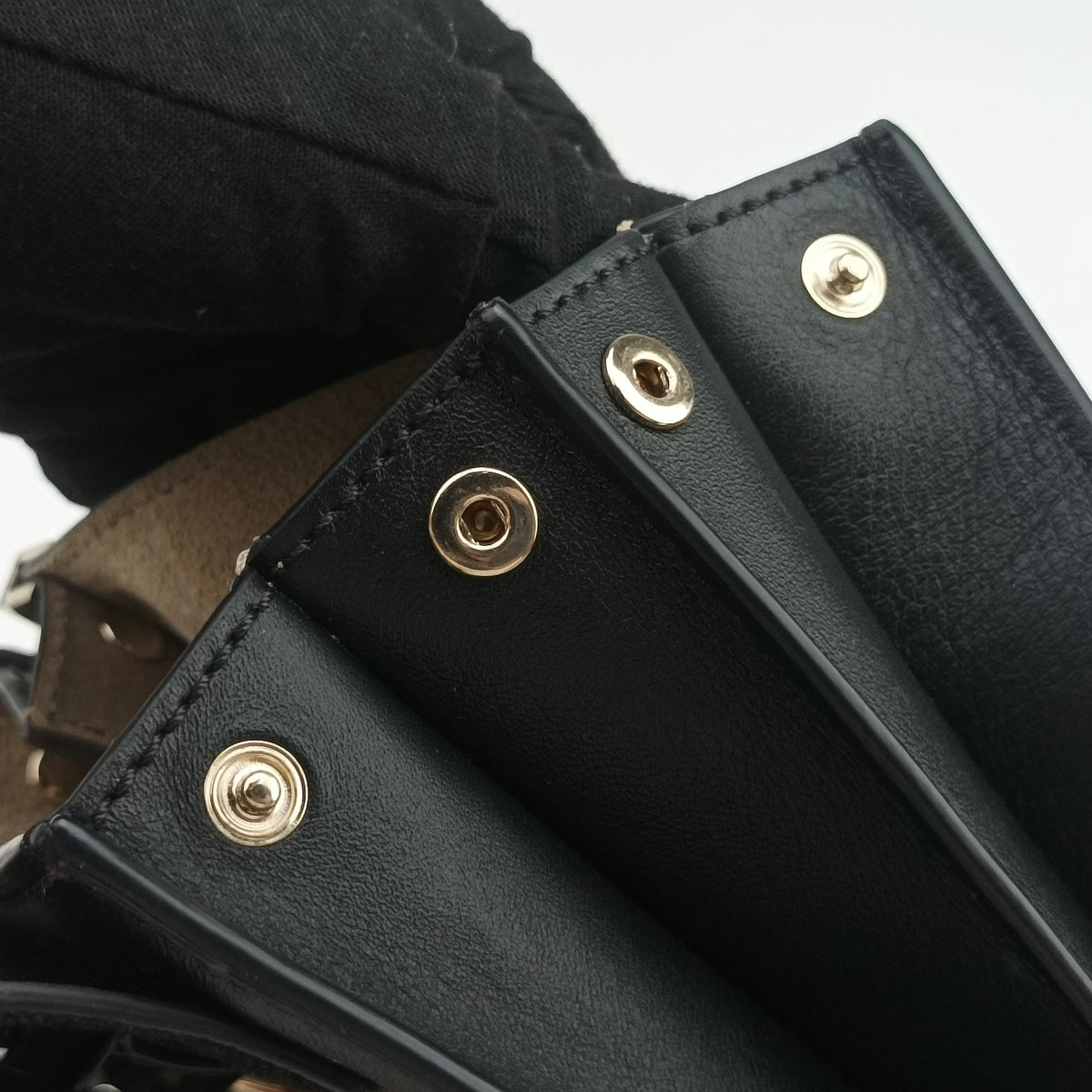 Pre-owned Chloe FAYE Black Leather × suede  backpack/rucksack | stylenewstar