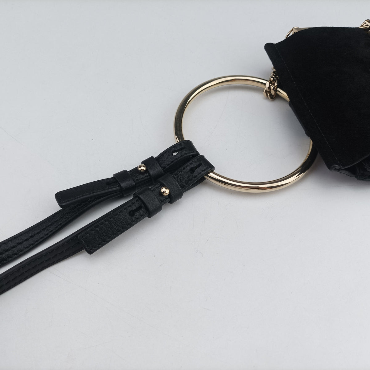 Pre-owned Chloe FAYE Black Leather × suede  backpack/rucksack | stylenewstar