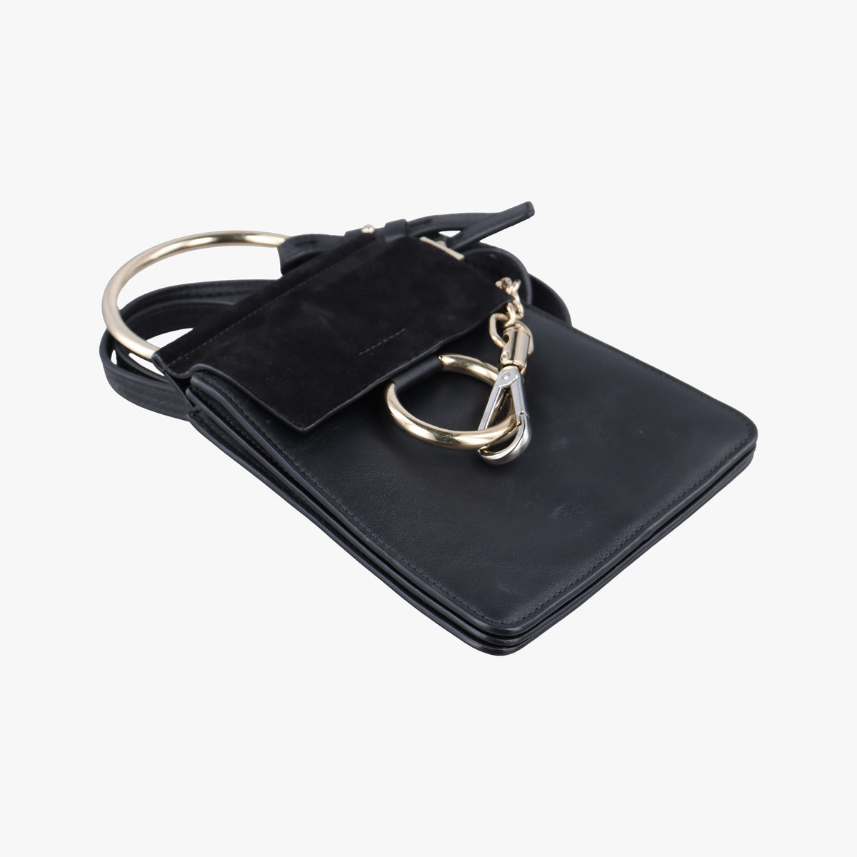 Pre-owned Chloe FAYE Black Leather × suede  backpack/rucksack | stylenewstar