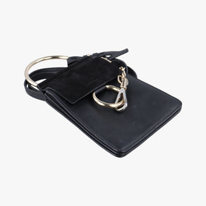 Pre-owned Chloe FAYE Black Leather × suede  backpack/rucksack | stylenewstar