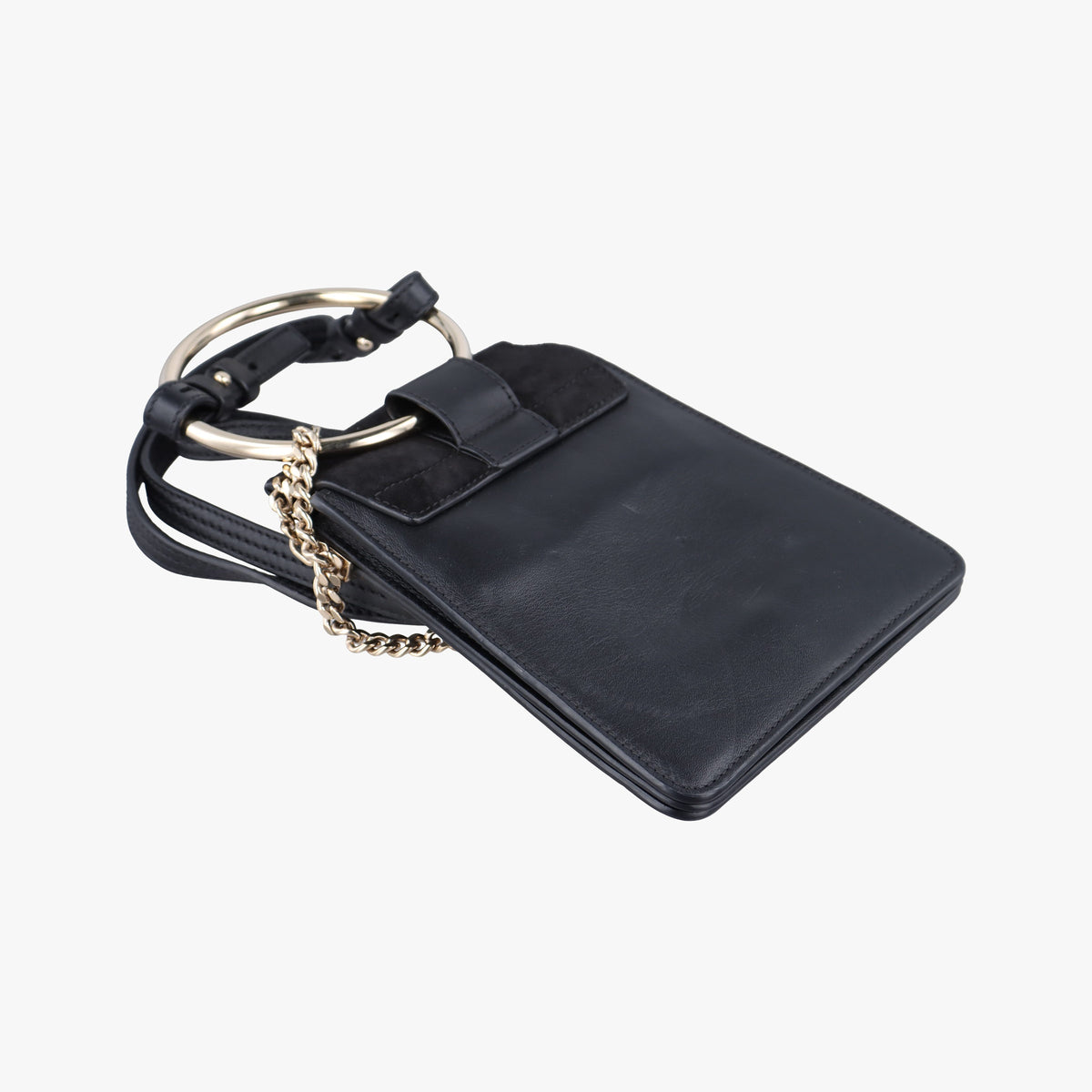 Pre-owned Chloe FAYE Black Leather × suede  backpack/rucksack | stylenewstar