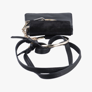Pre-owned Chloe FAYE Black Leather × suede  backpack/rucksack | stylenewstar