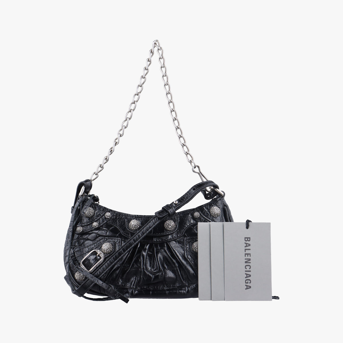 Vintage Balenciaga Le Cagole mini Black Leather  shoulderbag | stylenewstar