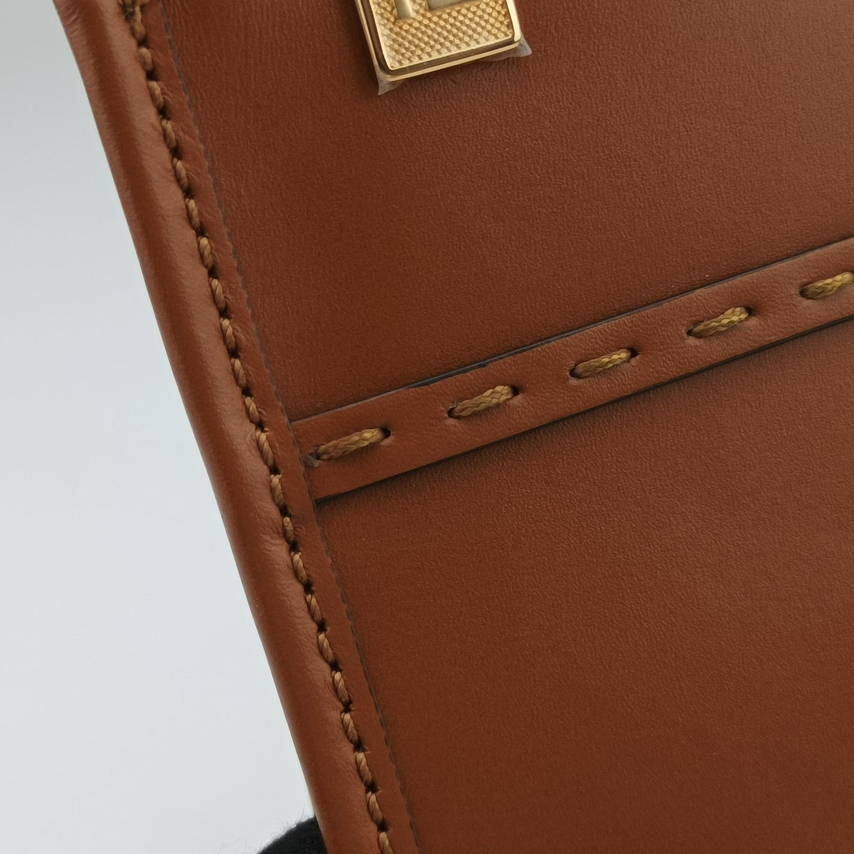 Pre-owned Fendi MINI SUNSHINE SHOPPER Camel Leather 8BS051 shoulderbag | stylenewstar