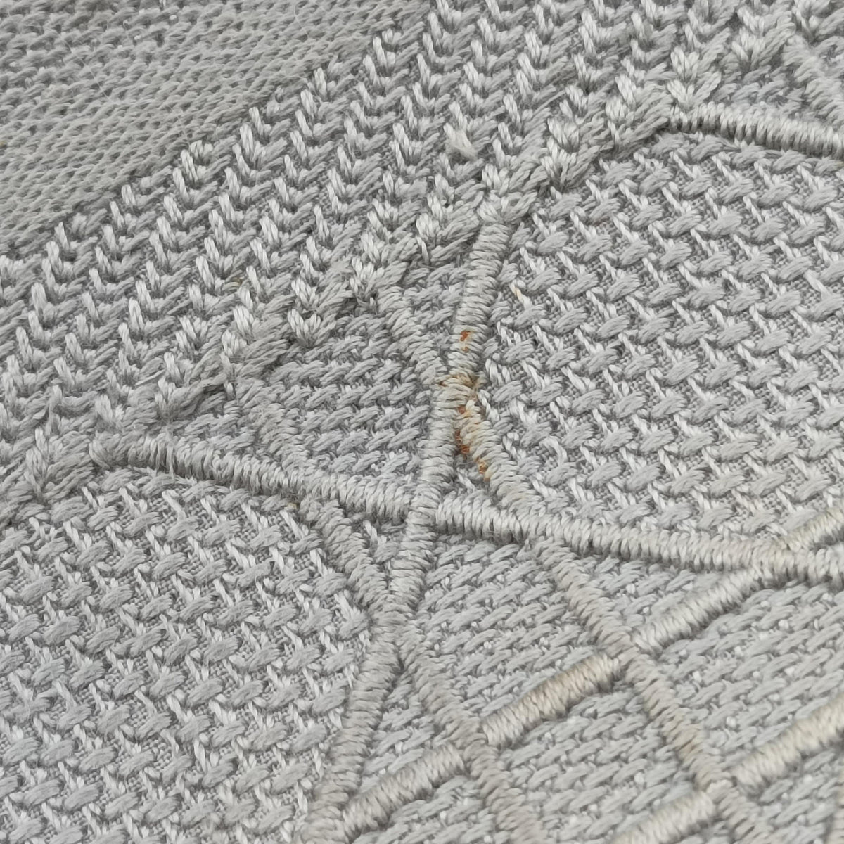 Pre-owned Christian Dior Lady Dior D-lite Grey Jacquard  shoulderbag | stylenewstar