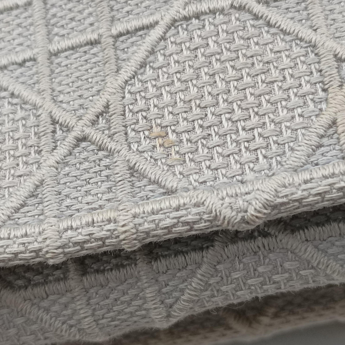 Pre-owned Christian Dior Lady Dior D-lite Grey Jacquard  shoulderbag | stylenewstar