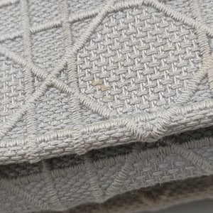 Pre-owned Christian Dior Lady Dior D-lite Grey Jacquard  shoulderbag | stylenewstar
