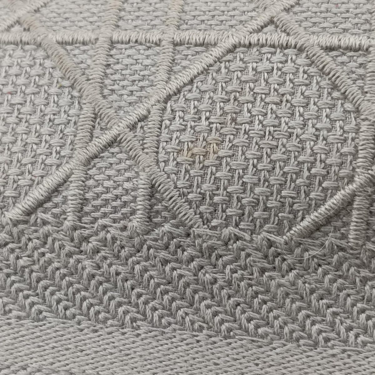 Pre-owned Christian Dior Lady Dior D-lite Grey Jacquard  shoulderbag | stylenewstar