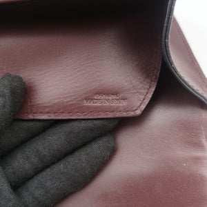 Pre-owned Loewe Barcelona Burgundy Leather  shoulderbag | stylenewstar