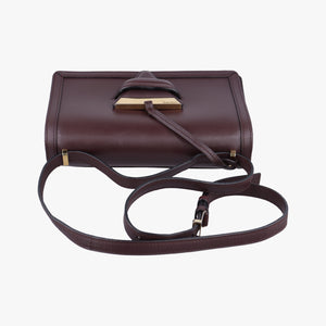 Pre-owned Loewe Barcelona Burgundy Leather  shoulderbag | stylenewstar