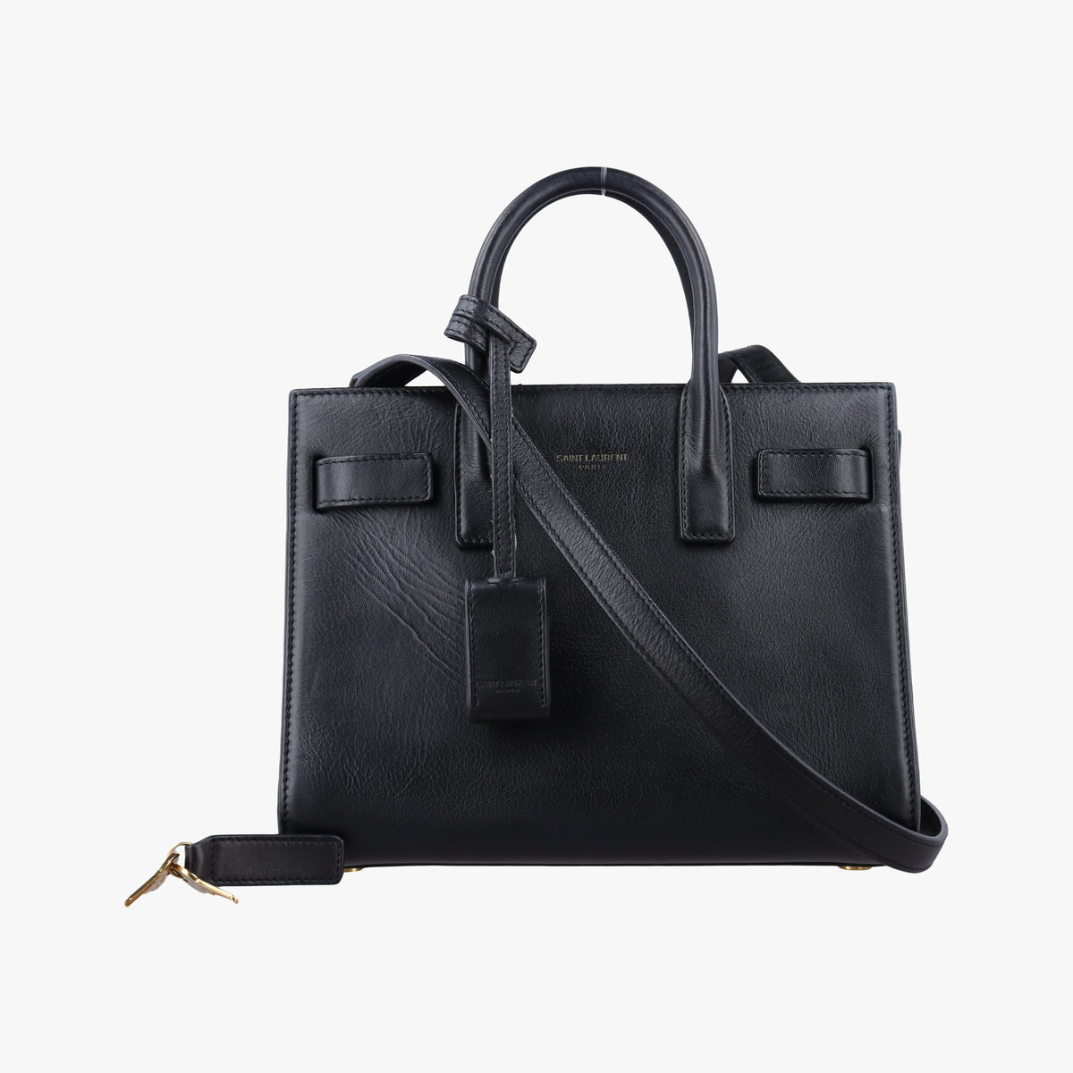 Vintage Yves Saint Laurent SAC DE JOUR Black Leather 340778 shoulderbag | stylenewstar