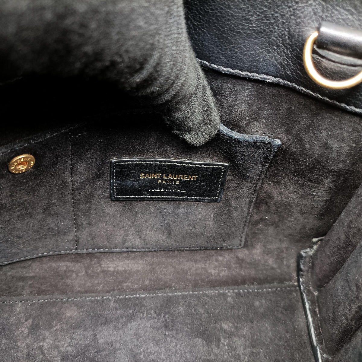 Vintage Yves Saint Laurent SAC DE JOUR Black Leather 340778 shoulderbag | stylenewstar
