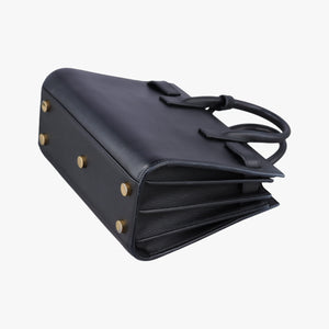 Vintage Yves Saint Laurent SAC DE JOUR Black Leather 340778 shoulderbag | stylenewstar