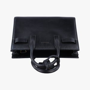 Vintage Yves Saint Laurent SAC DE JOUR Black Leather 340778 shoulderbag | stylenewstar