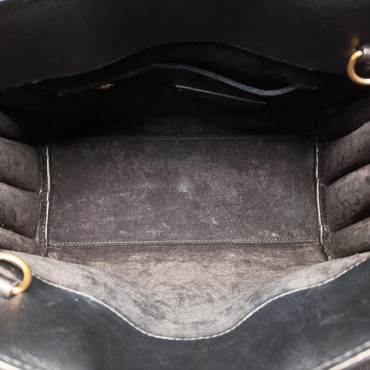 Vintage Yves Saint Laurent SAC DE JOUR Black Leather 340778 shoulderbag | stylenewstar