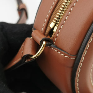 Pre-owned Celine Oval Purse Cuir Triomphe Brown Leather  shoulderbag | stylenewstar
