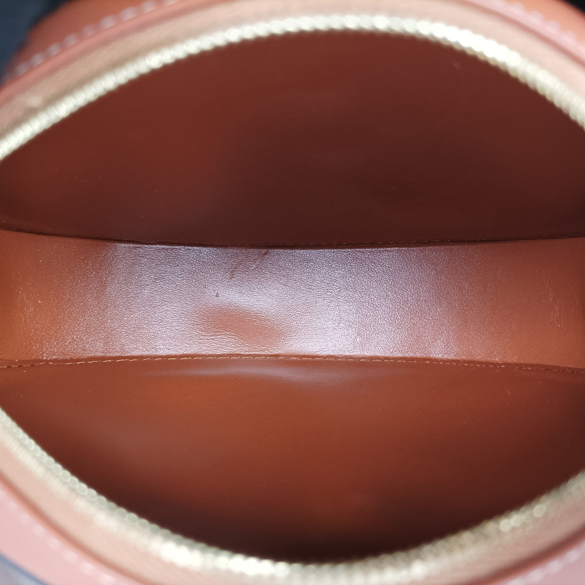 Pre-owned Celine Oval Purse Cuir Triomphe Brown Leather  shoulderbag | stylenewstar