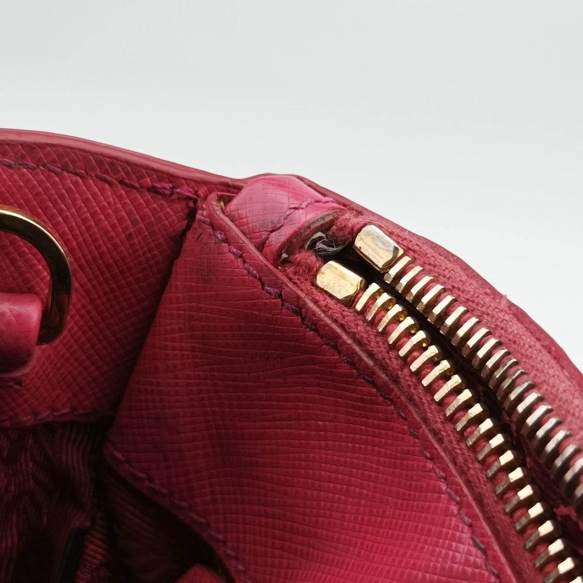 Pre-owned Prada Galleria Pink SAFFIANO Leather BN1874 shoulderbag | stylenewstar