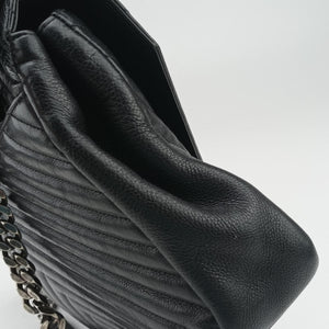 Pre-owned Yves Saint Laurent COLLEGE Black Leather 392738 shoulderbag | stylenewstar