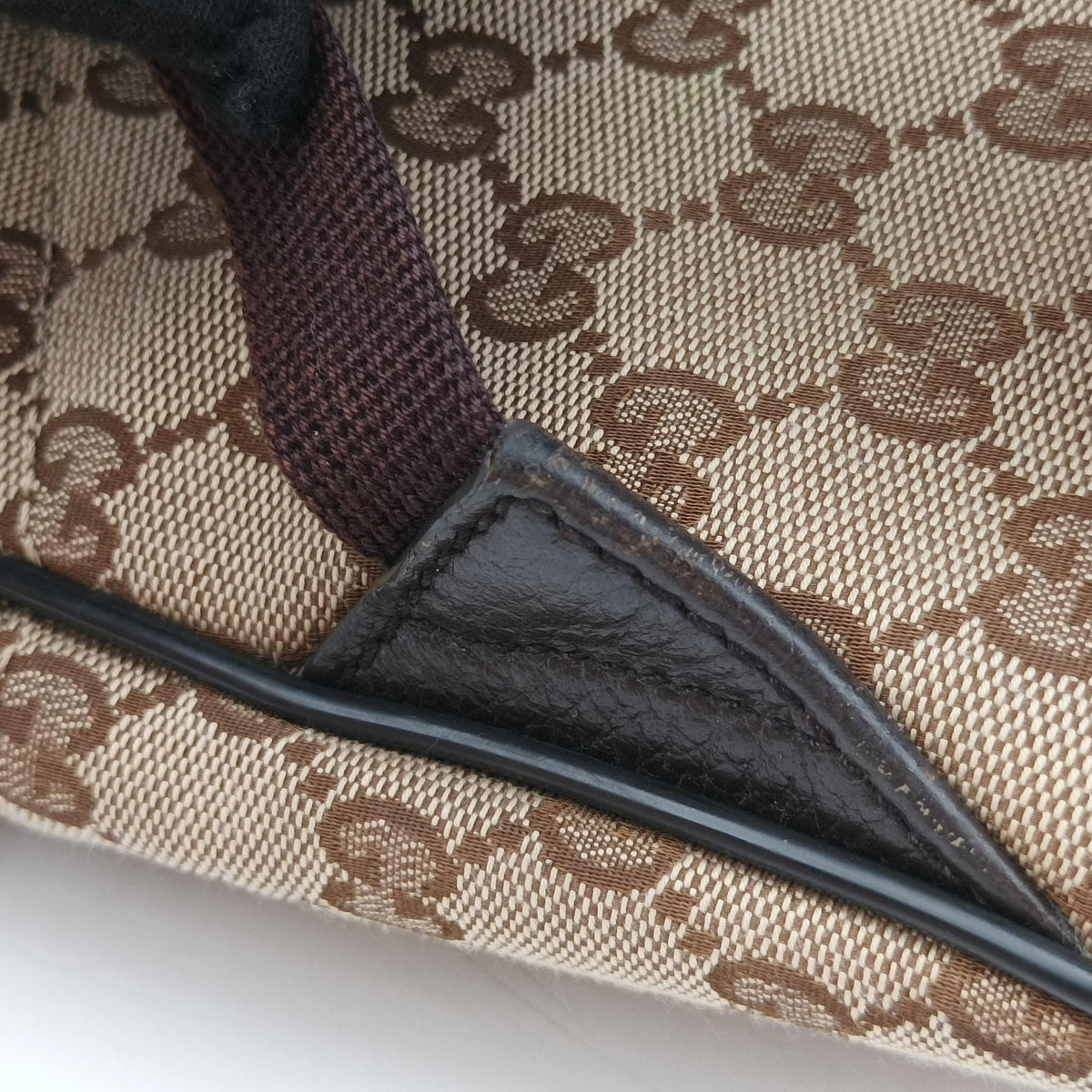 Pre-owned Gucci GG Canvas Beige x Brown canvas 449906 backpack/rucksack | stylenewstar