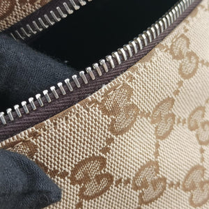Pre-owned Gucci GG Canvas Beige x Brown canvas 449906 backpack/rucksack | stylenewstar