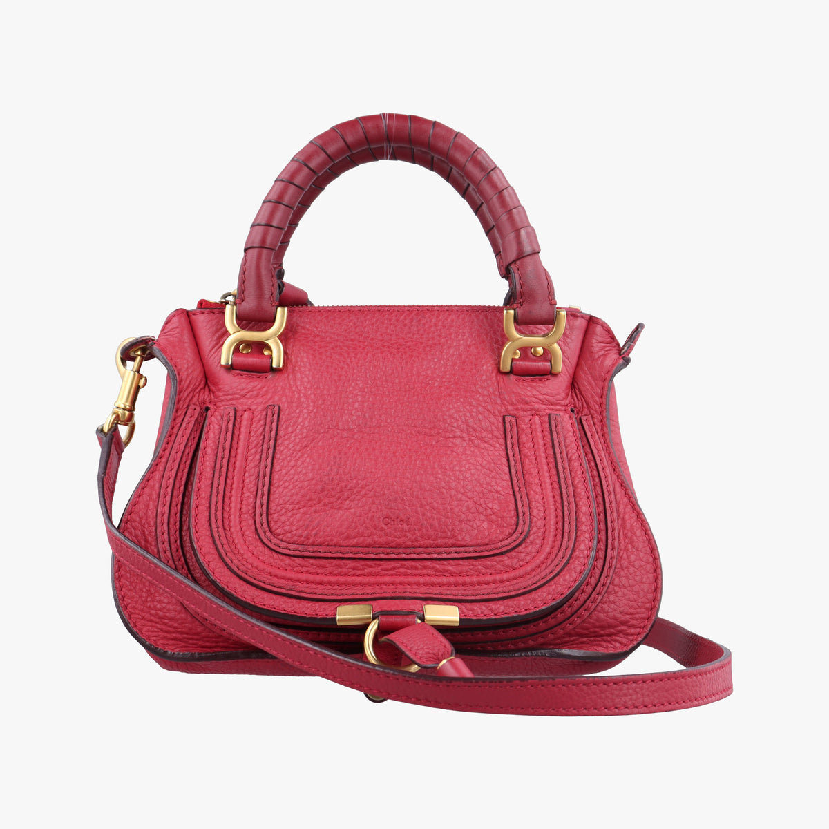 Pre-owned Chloe Mercy Red Leather  shoulderbag | stylenewstar