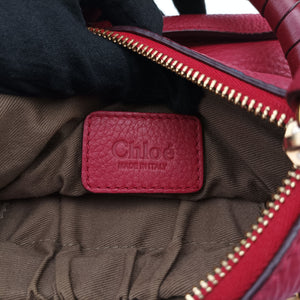 Pre-owned Chloe Mercy Red Leather  shoulderbag | stylenewstar