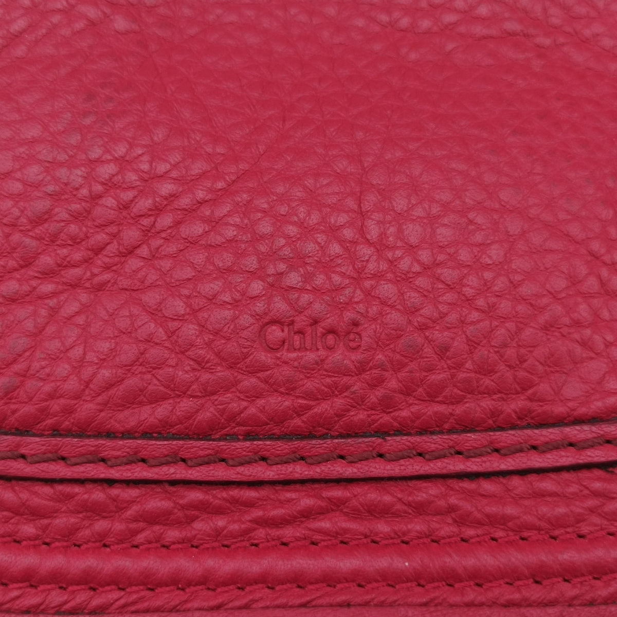 Pre-owned Chloe Mercy Red Leather  shoulderbag | stylenewstar