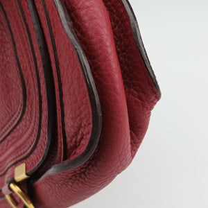 Pre-owned Chloe Mercy Red Leather  shoulderbag | stylenewstar