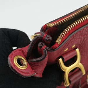 Pre-owned Chloe Mercy Red Leather  shoulderbag | stylenewstar