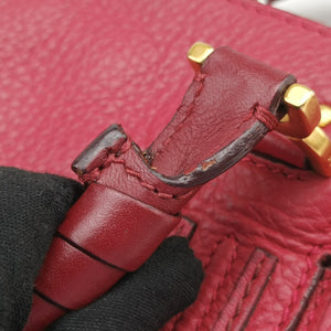 Pre-owned Chloe Mercy Red Leather  shoulderbag | stylenewstar