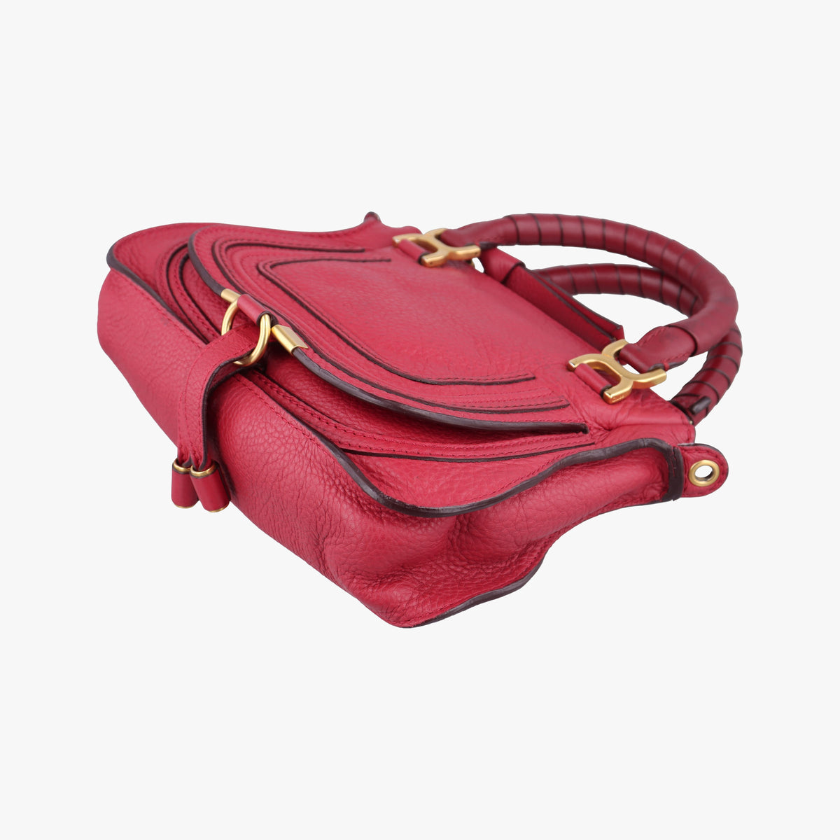 Pre-owned Chloe Mercy Red Leather  shoulderbag | stylenewstar