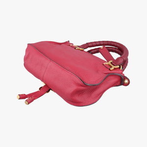 Pre-owned Chloe Mercy Red Leather  shoulderbag | stylenewstar