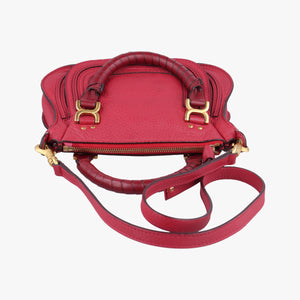 Pre-owned Chloe Mercy Red Leather  shoulderbag | stylenewstar