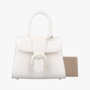 Pre-owned Delvaux Brillant White Leather  handbag | stylenewstar