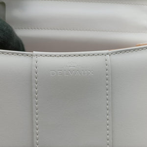 Pre-owned Delvaux Brillant White Leather  handbag | stylenewstar