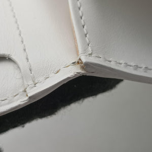 Pre-owned Delvaux Brillant White Leather  handbag | stylenewstar