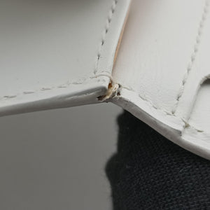 Pre-owned Delvaux Brillant White Leather  handbag | stylenewstar