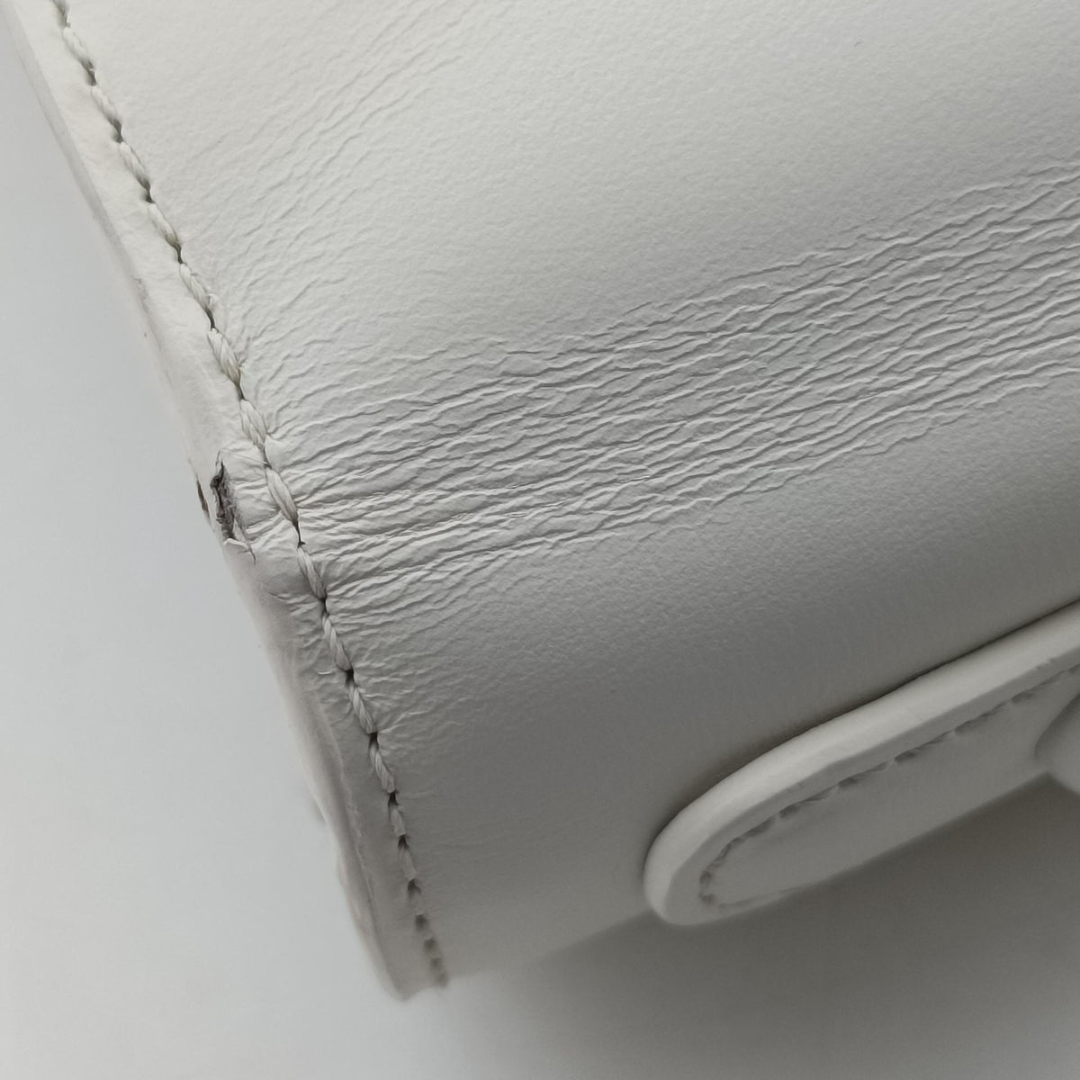 Pre-owned Delvaux Brillant White Leather  handbag | stylenewstar