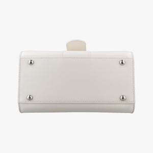 Pre-owned Delvaux Brillant White Leather  handbag | stylenewstar