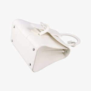 Pre-owned Delvaux Brillant White Leather  handbag | stylenewstar