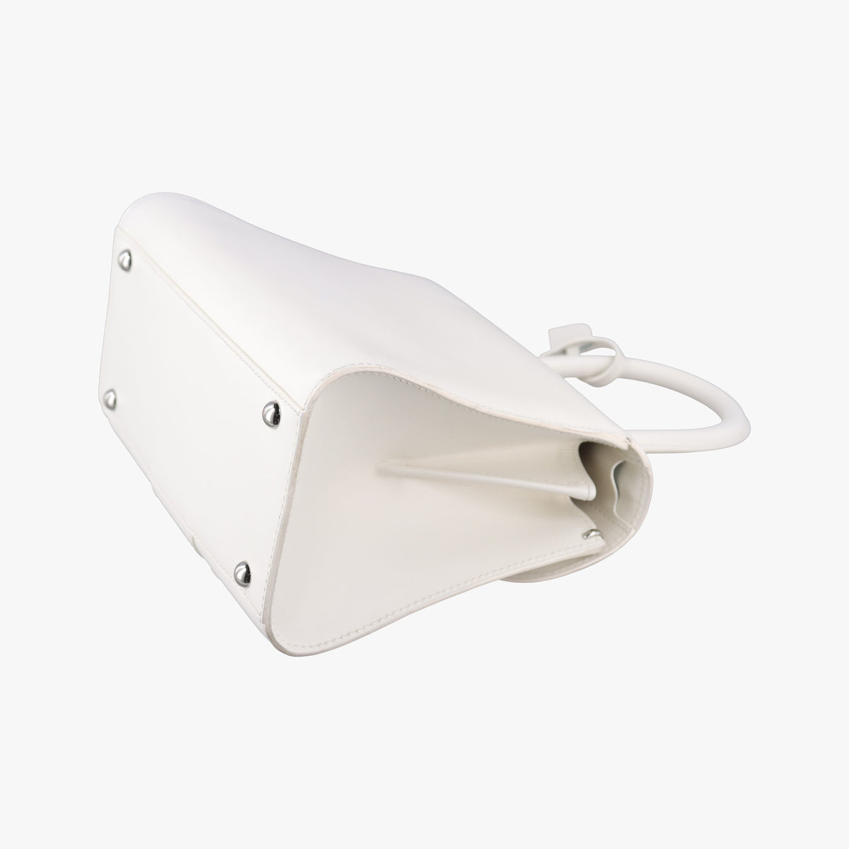 Pre-owned Delvaux Brillant White Leather  handbag | stylenewstar