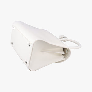 Pre-owned Delvaux Brillant White Leather  handbag | stylenewstar
