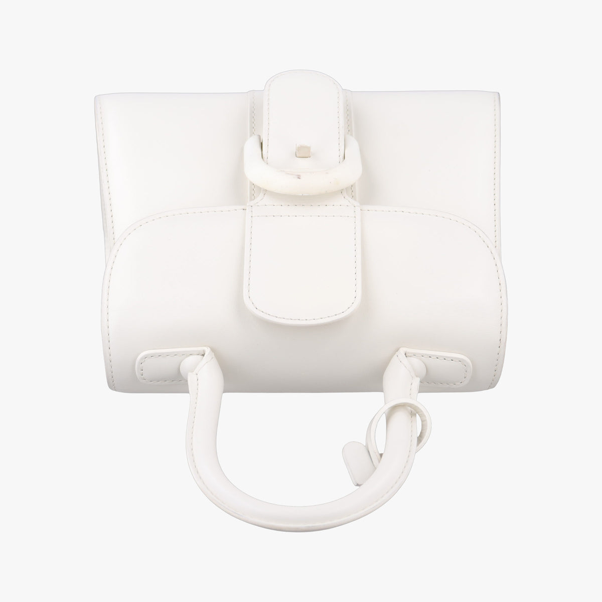 Pre-owned Delvaux Brillant White Leather  handbag | stylenewstar